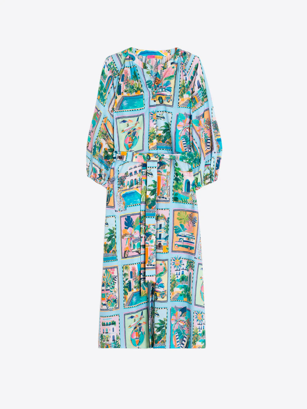 Vilagallo Tropical Scenes Dress 33654