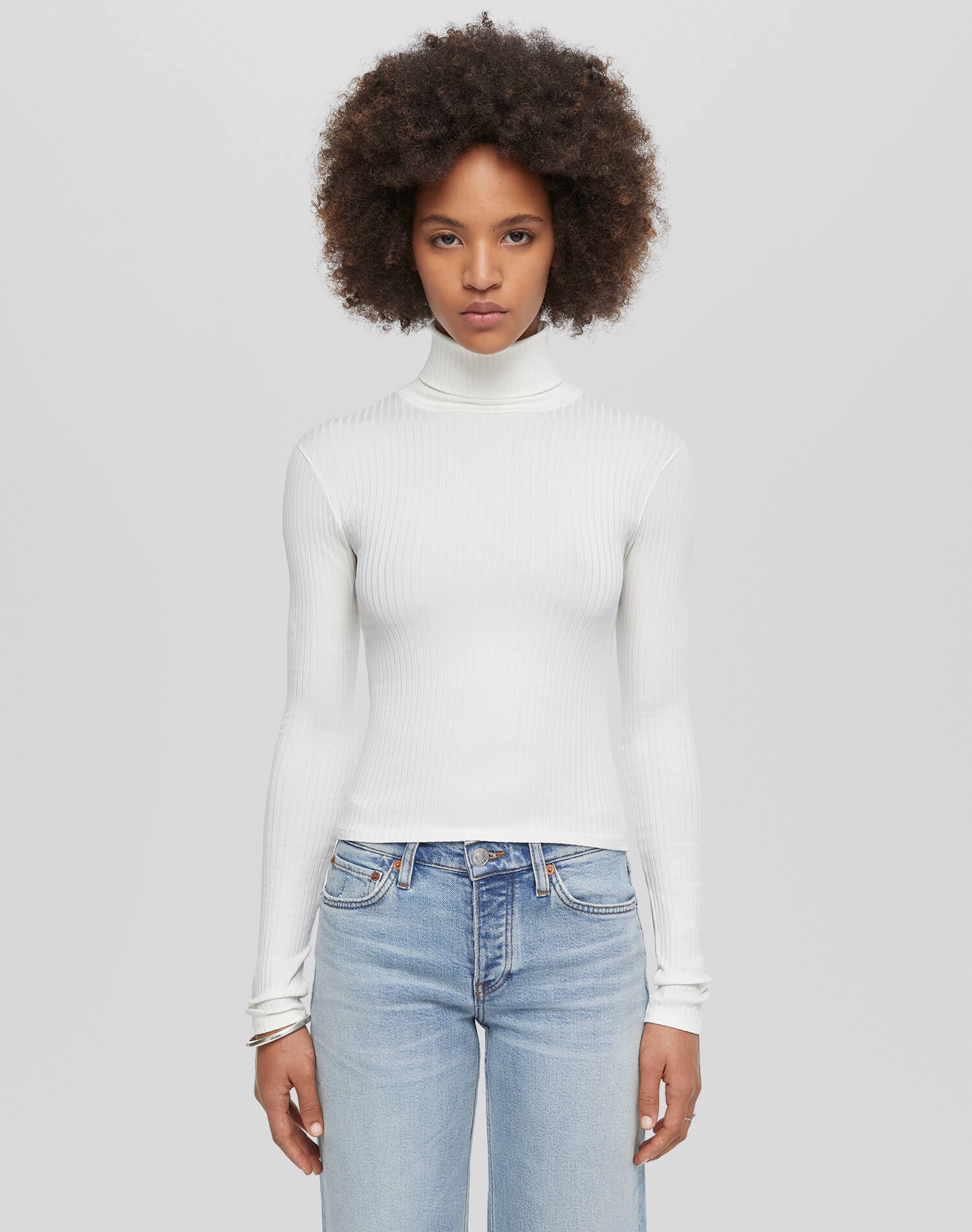 RE/DONE Hanes Ribbed Turtleneck