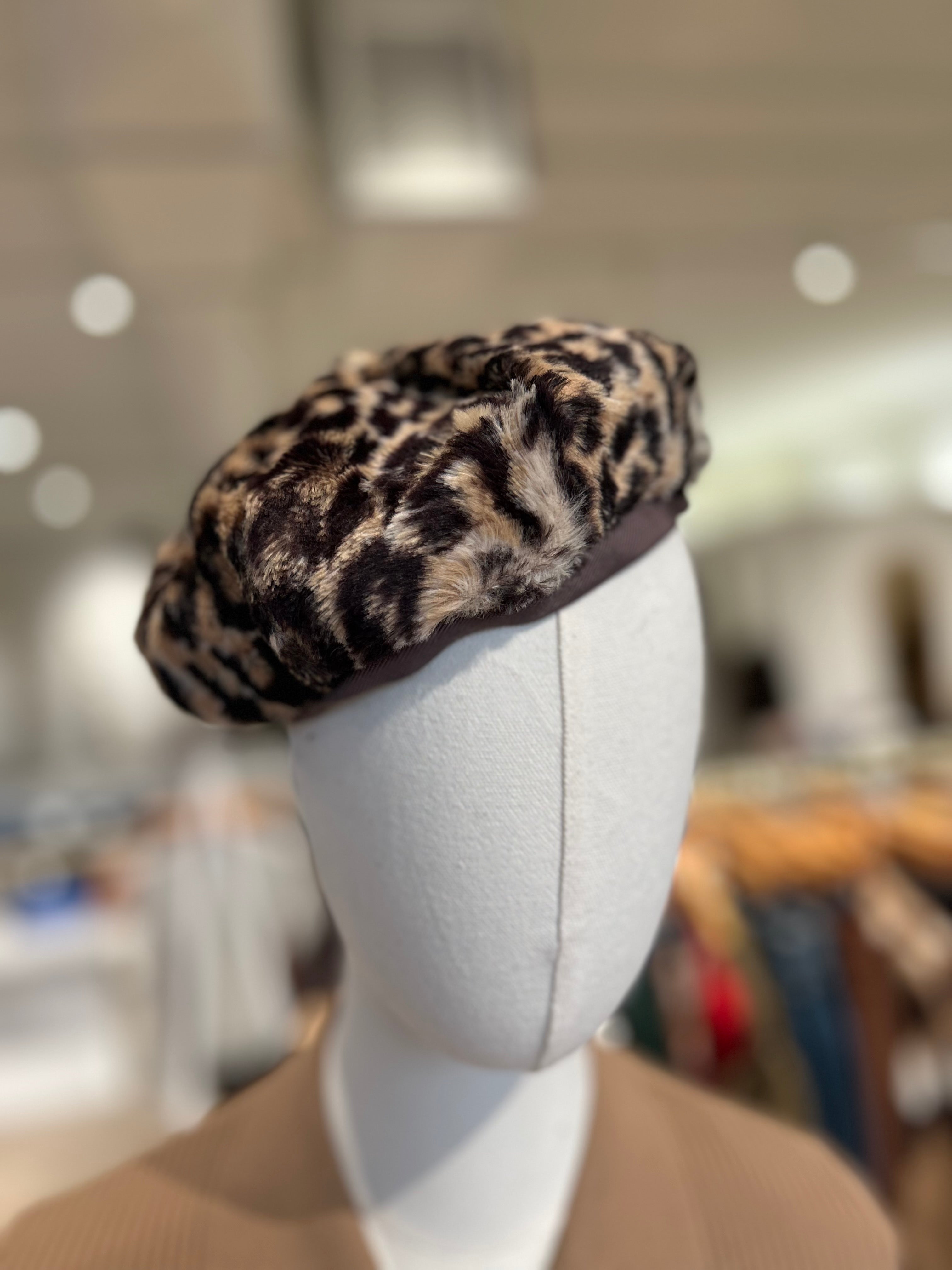 Paris Flea Market #87 Leopard Beret