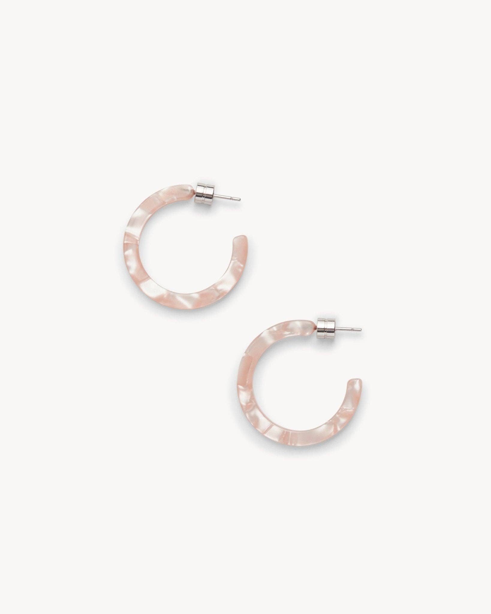 MACHETE Mini Hoops in Peach Shell 027311