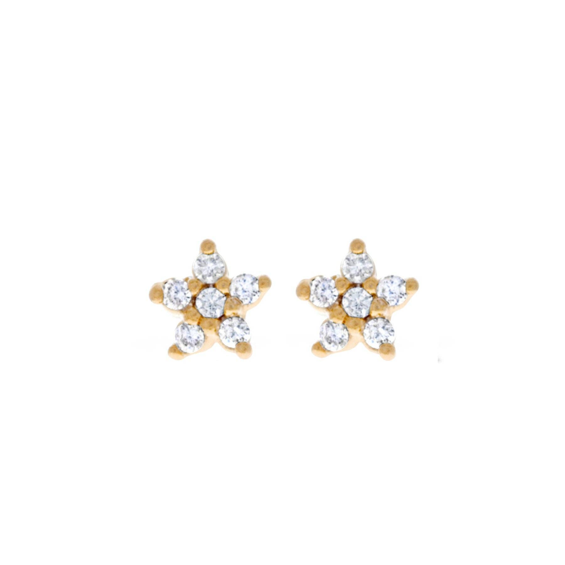 Girls Crew Teeny Tiny Star Studs