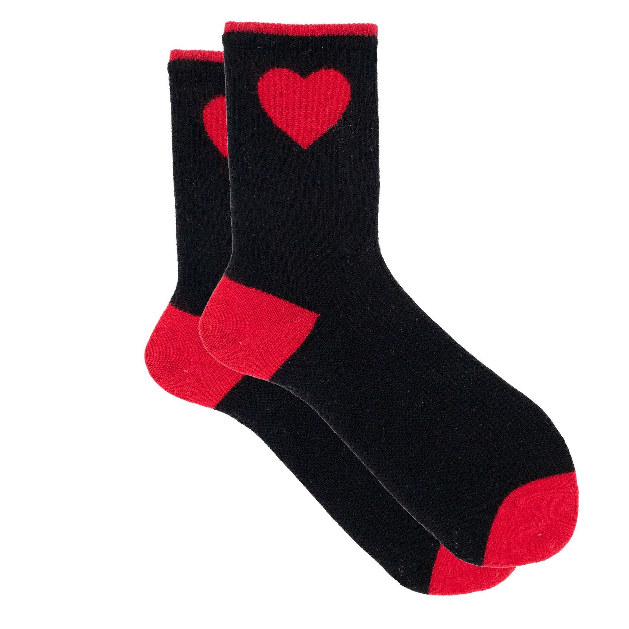 iLux Hartie Cashmere Silk Heart Crew Sock 1697