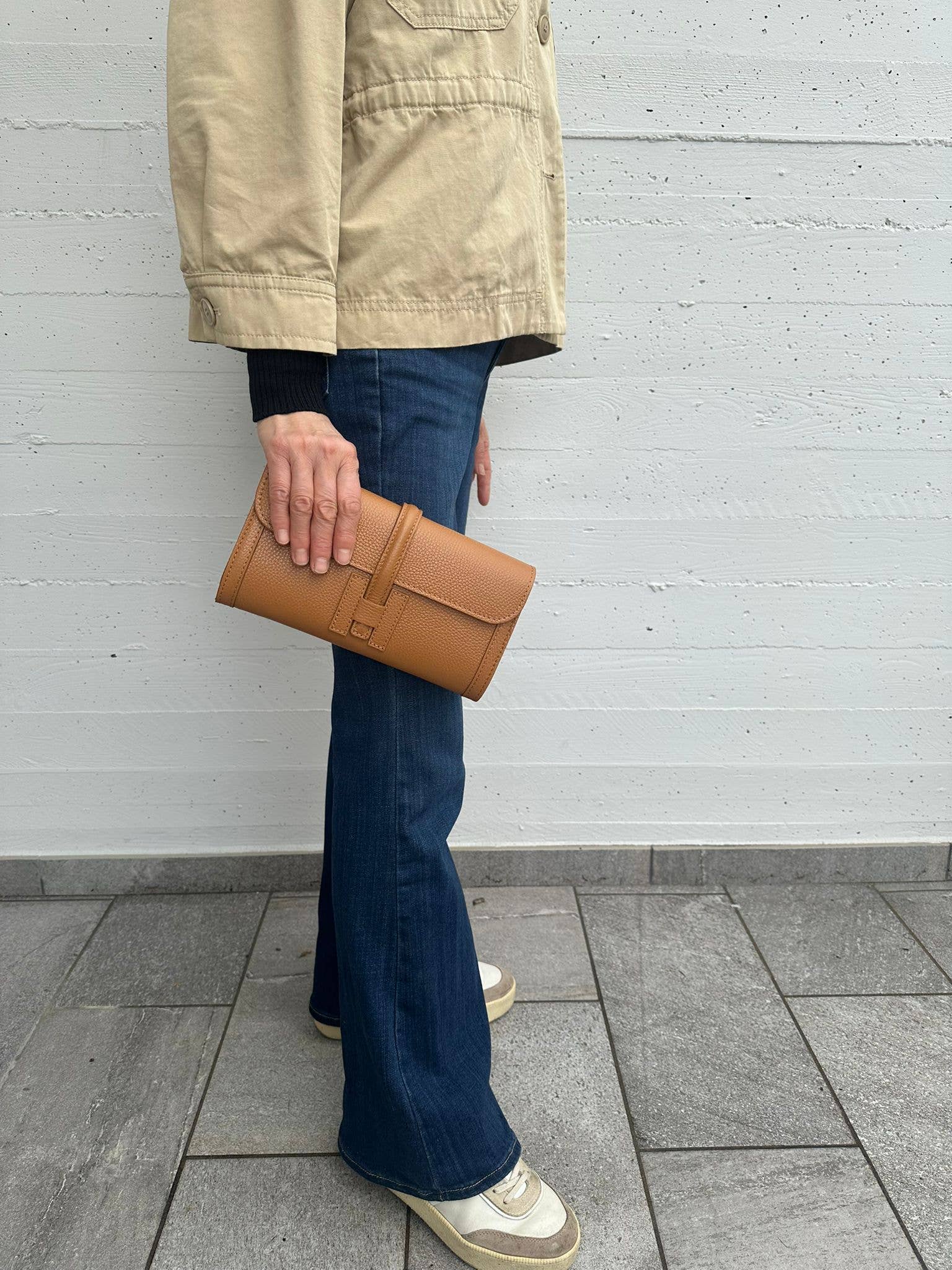 Italian Leather Collection Hannah Clutch