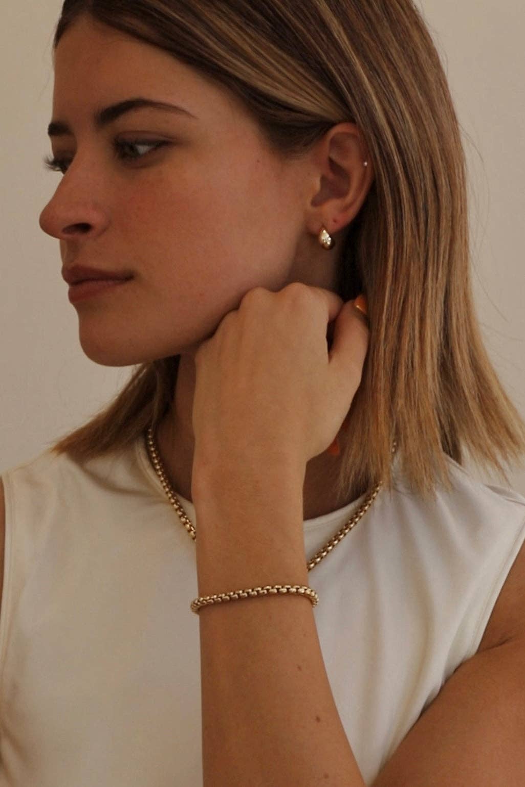 Katie Waltman Gold Dome Earring