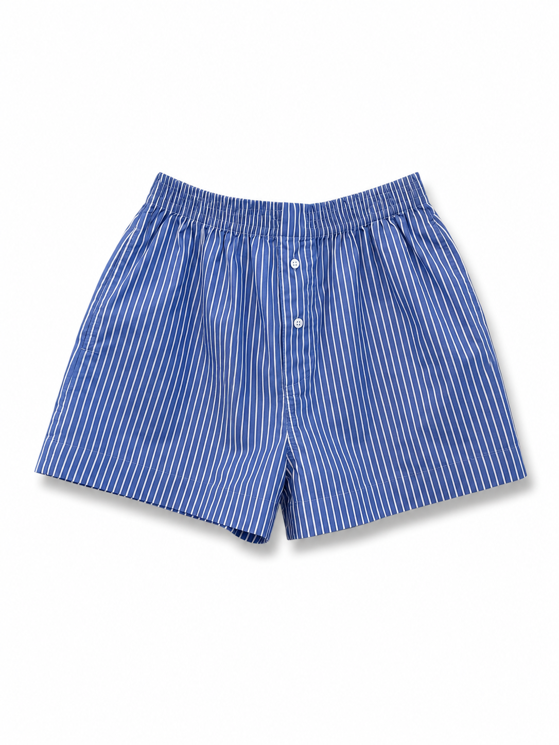 Faherty Coastal Poplin Boxer Short - Deepwater Stripe