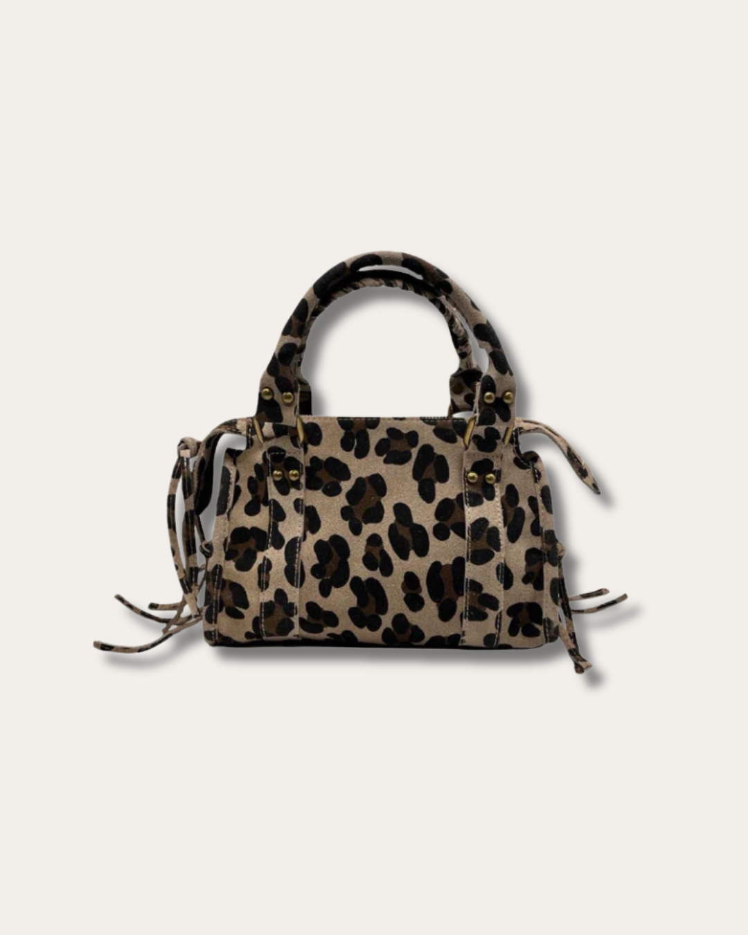 European Collection Leopard Capucine Small Leather Bag