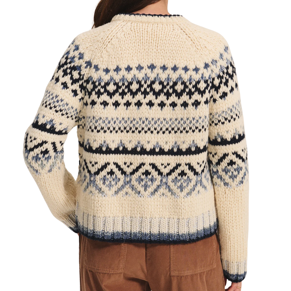 Velvet Tovah Long Sleeve Fair Isle Cardigan