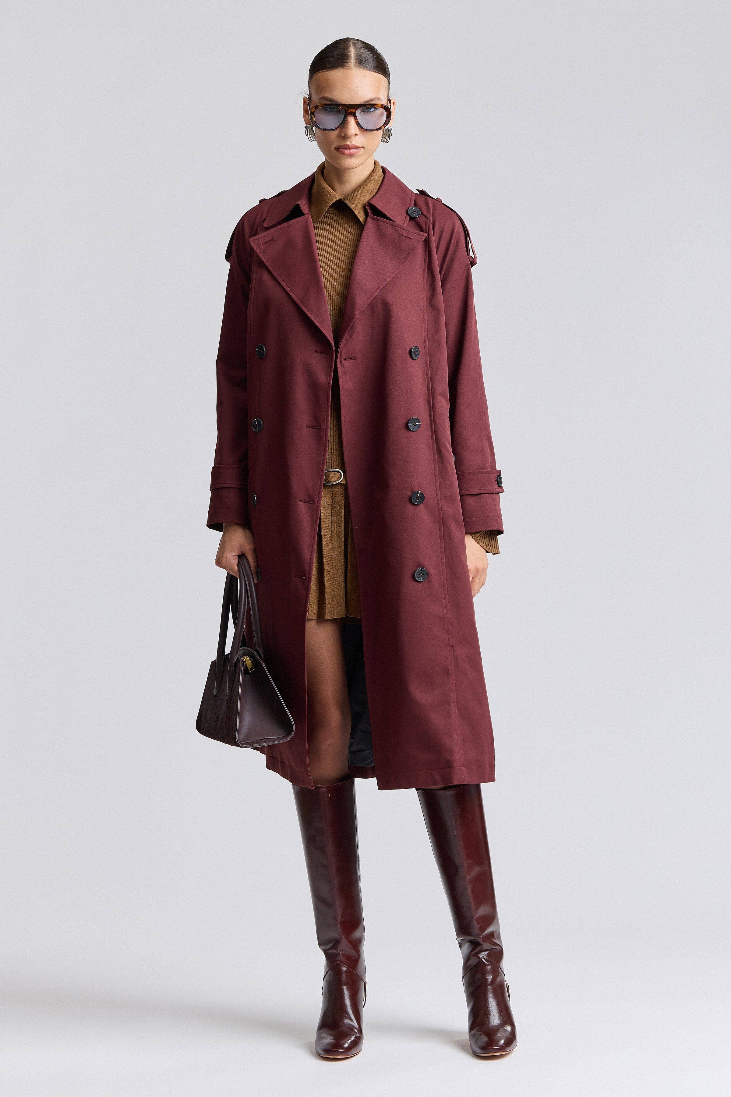 Avec Les Filles Oversized Utility Trench Coat 86455