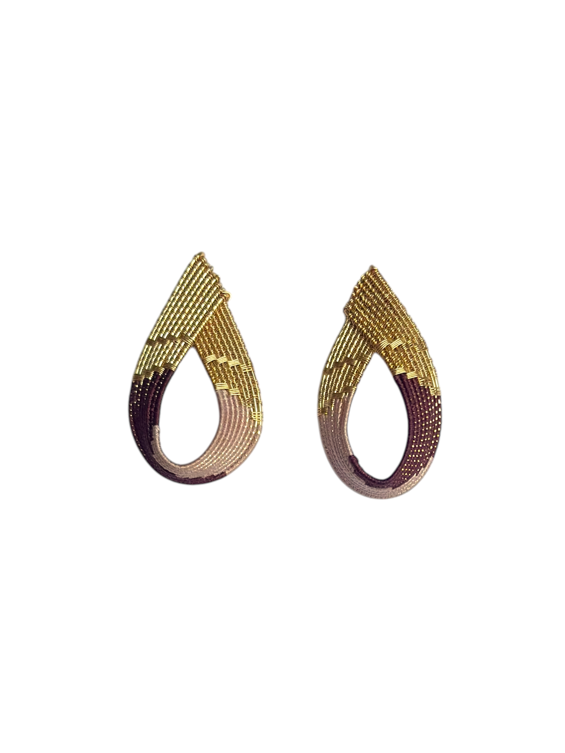 Mayana Handwoven Twisted Wire Loop Earrings