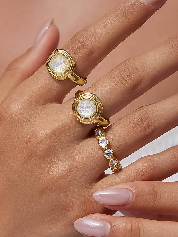 Flânerie Arquets 18K Gold Vintage Ring