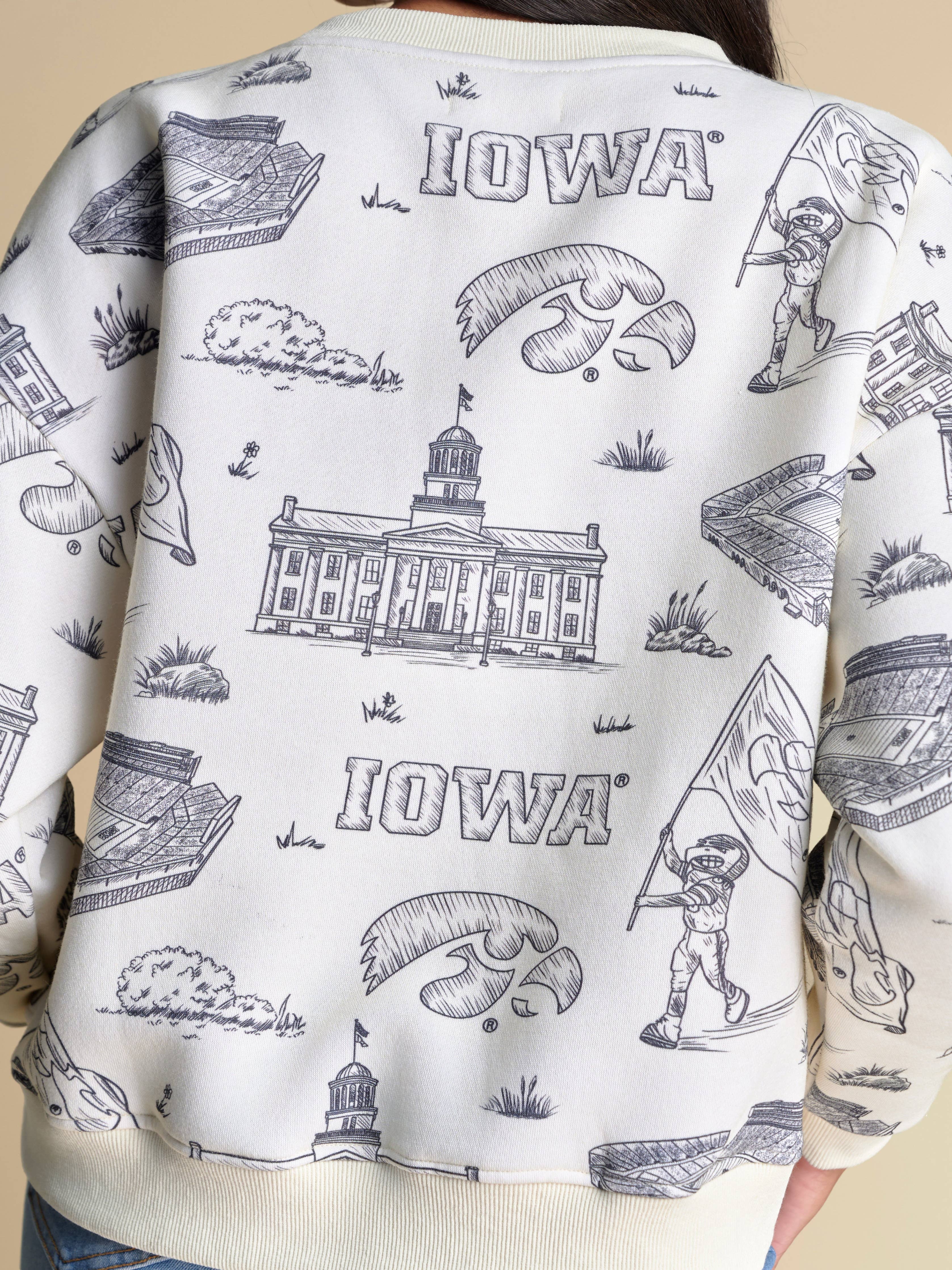 Stewart Simmons Iowa Hawkeyes Toile Pullover