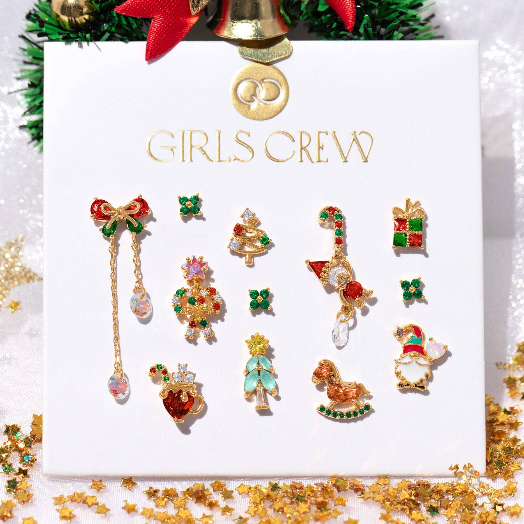 Girls Crew North Pole Stud Set