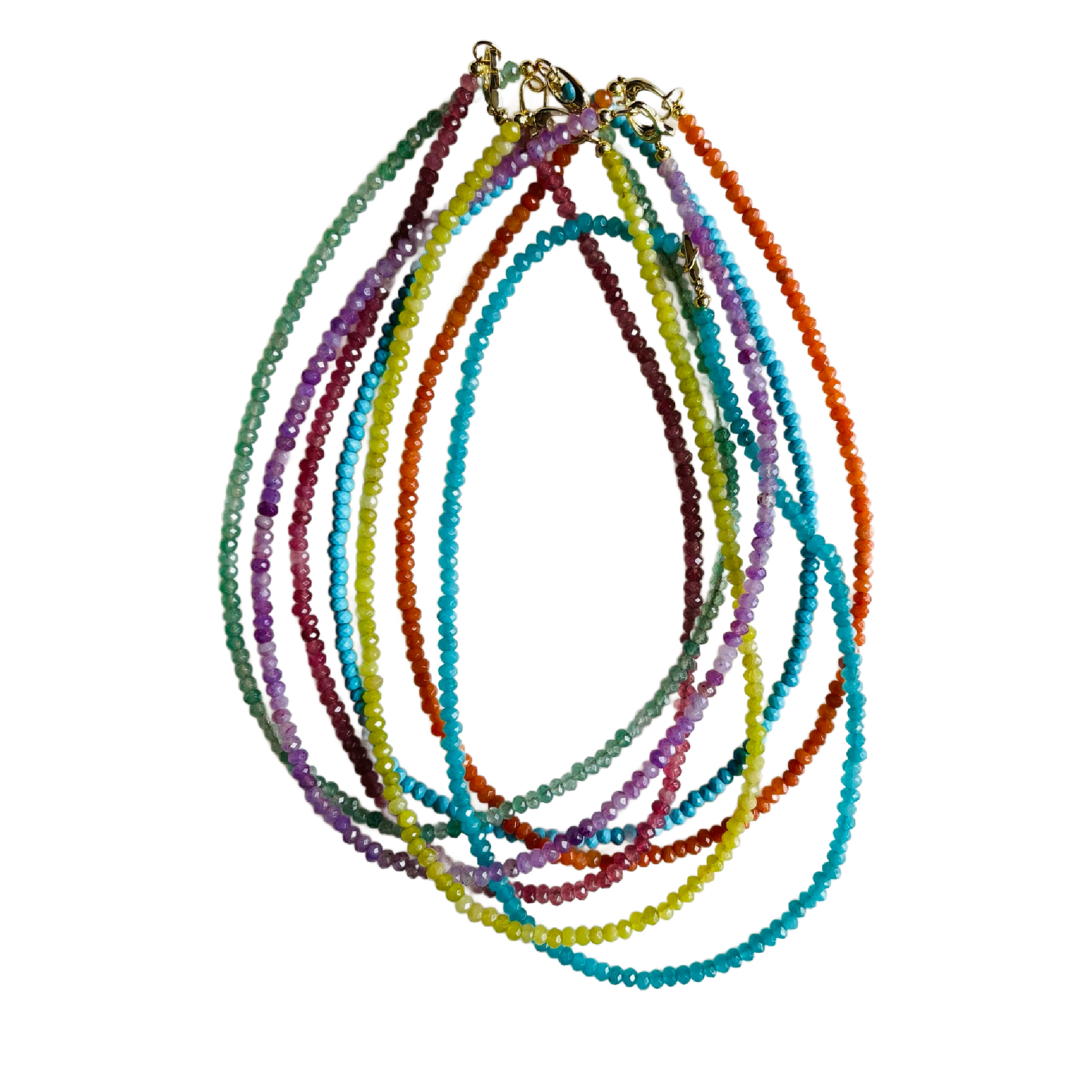 Market and King Dainty Candy Gemstone Necklace