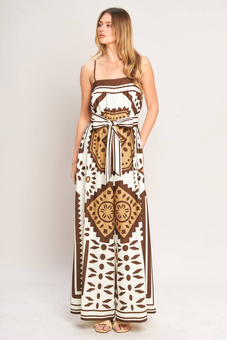 Flying Tomato Printed Woven Jumpsuit - IP9170
