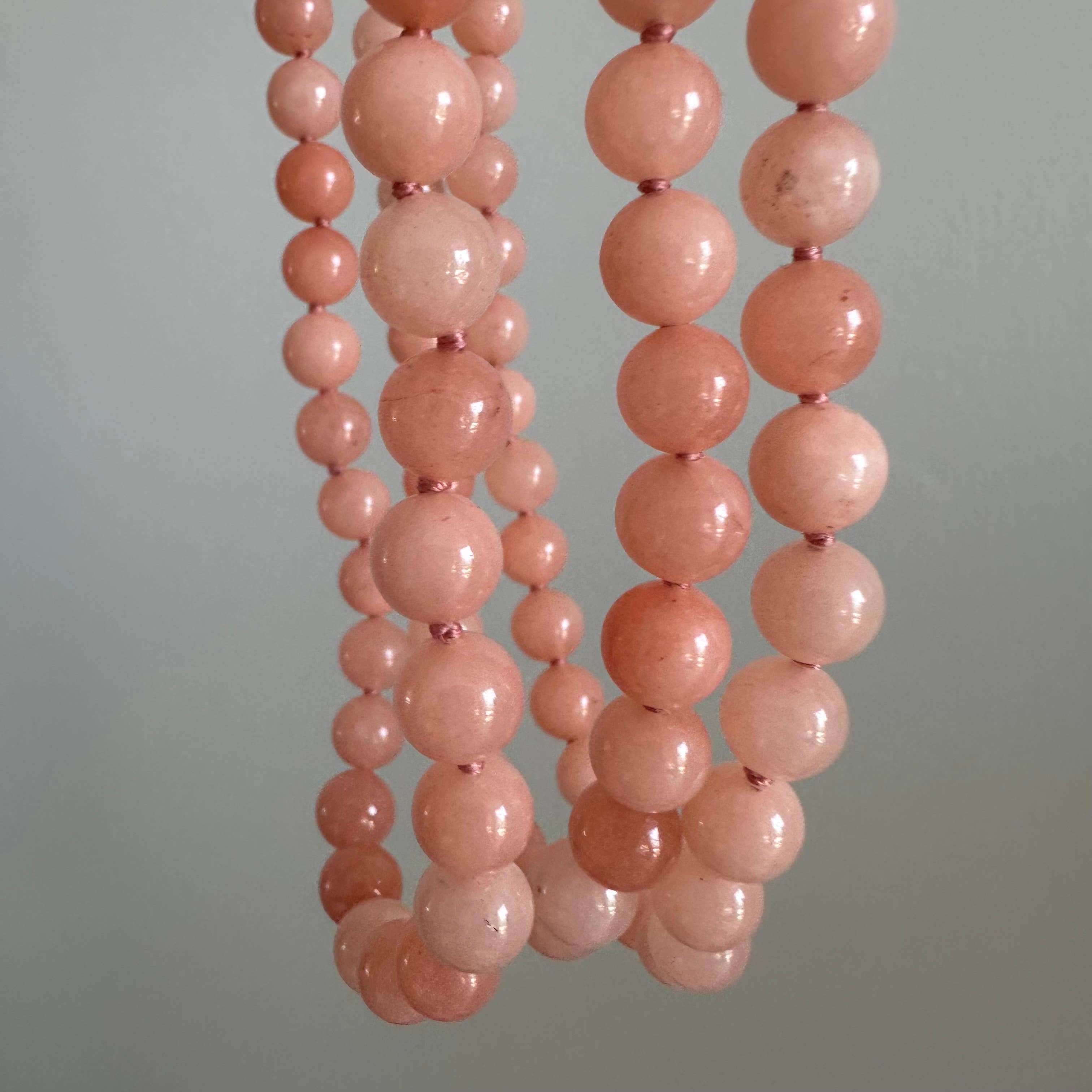 Anokhi Green Jade Necklace - Tropical Peach NKK41