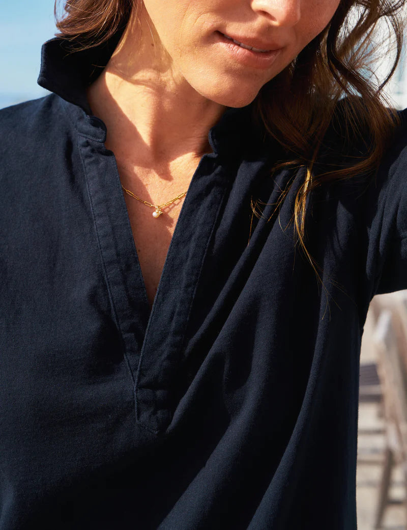 Frank & Eileen Emma Popover Henley Maxi Dress