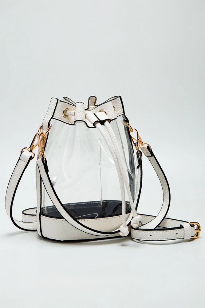 Catherine's Game Day Clear Crossbody Stadium Bucket Bag