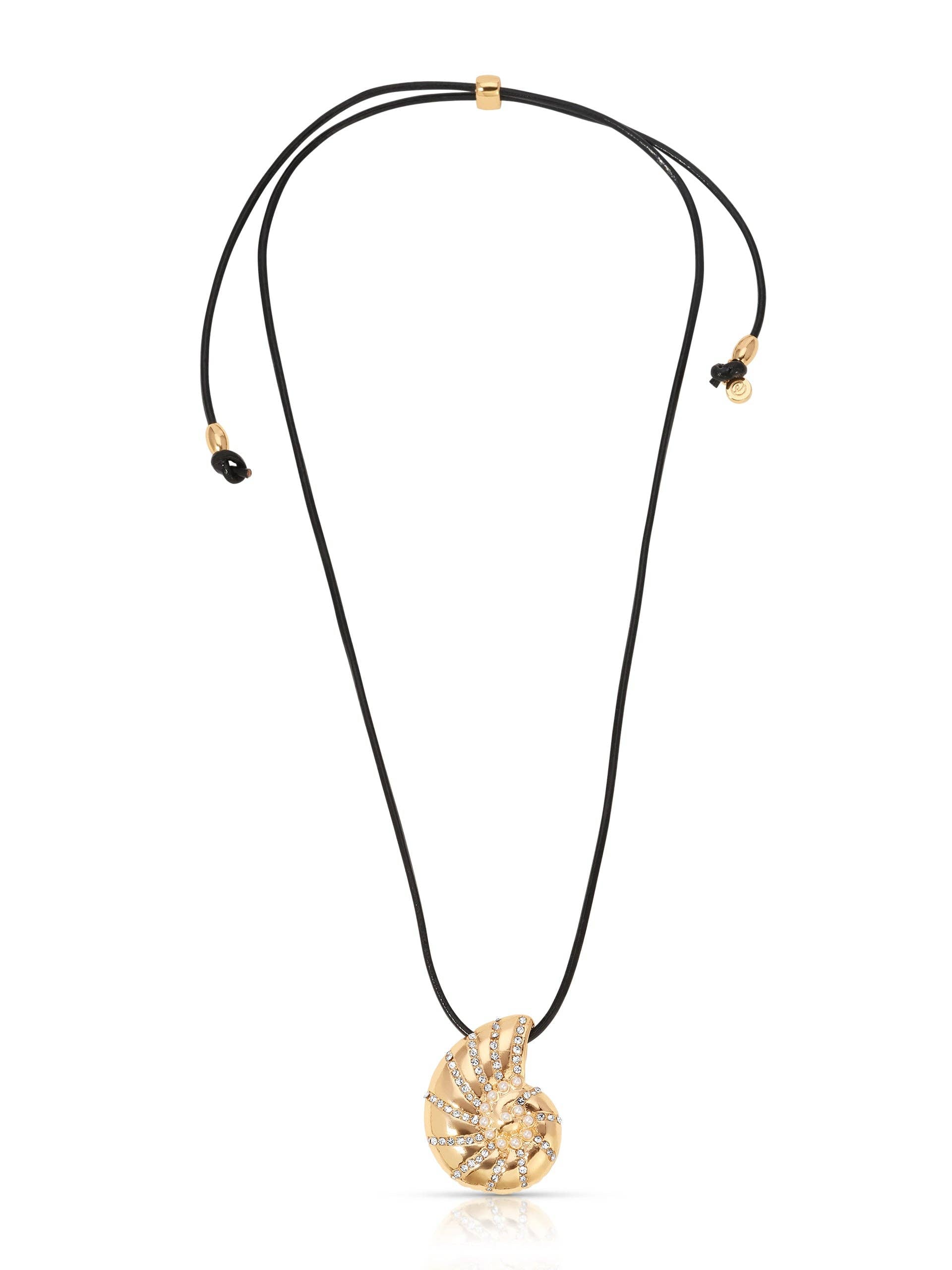 Ettika Nautilus Shell Cord Necklace