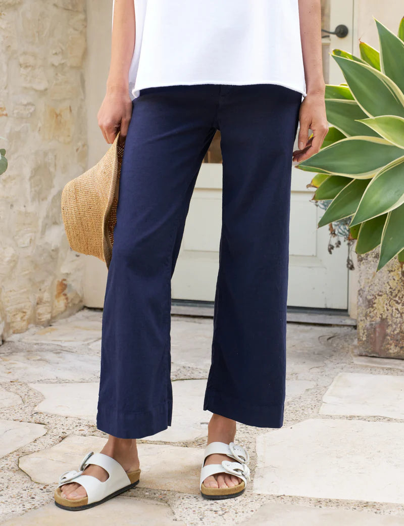 Frank & Eileen Wexford Wide Leg Linen Pant