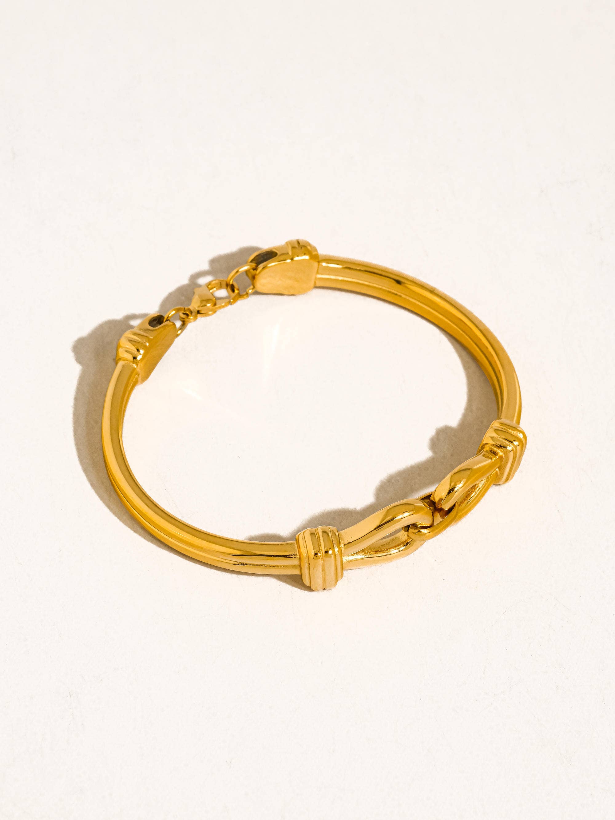 Flânerie Deloise 18K Gold Non-Tarnish Knot Link Bracelet