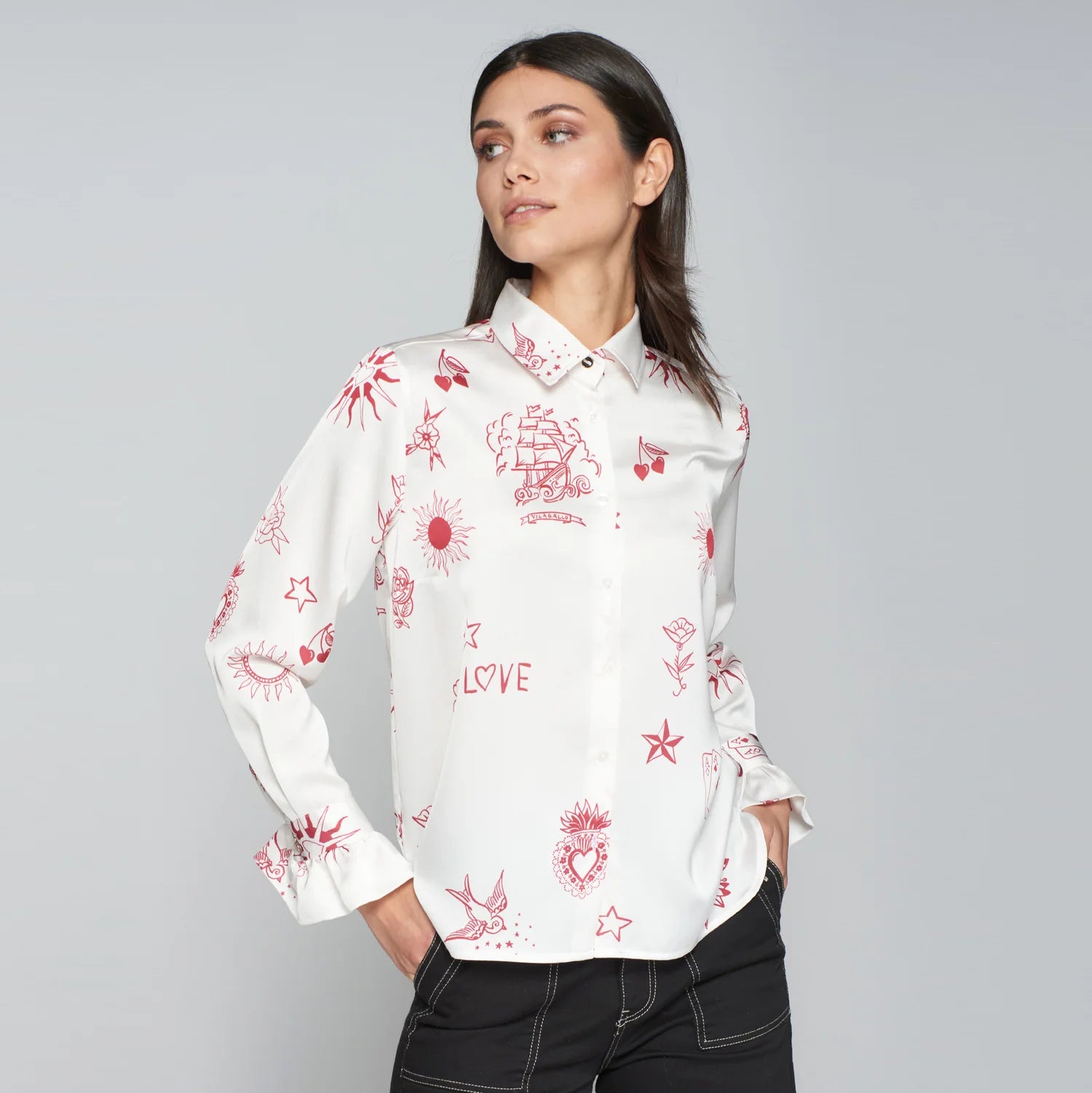 Vilagallo 31878 Alba Silk Blouse