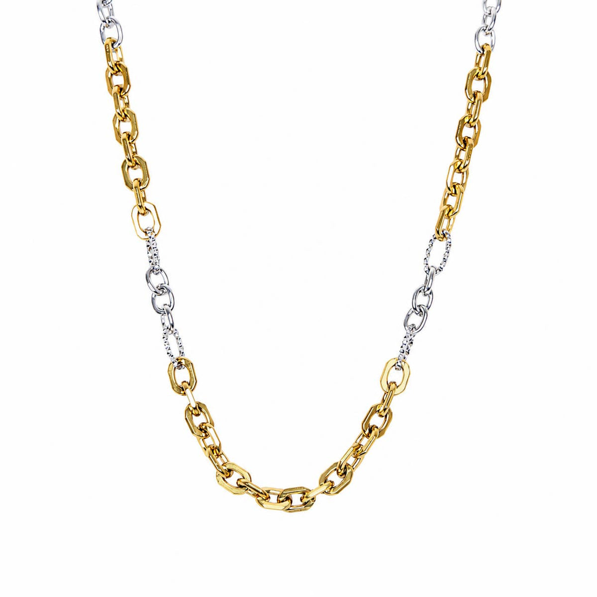 Marlyn Schiff Waterproof Two Tone Link Necklace 4514N