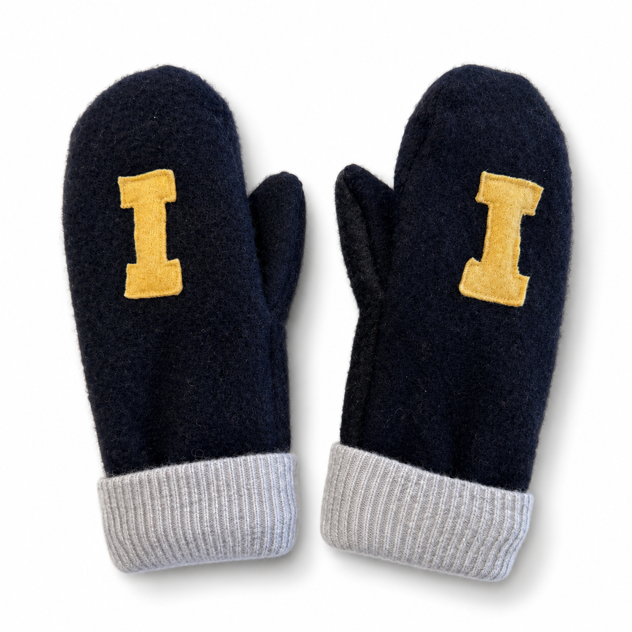 Catherine's Game Day "I" Embroidered Handmade Mittens