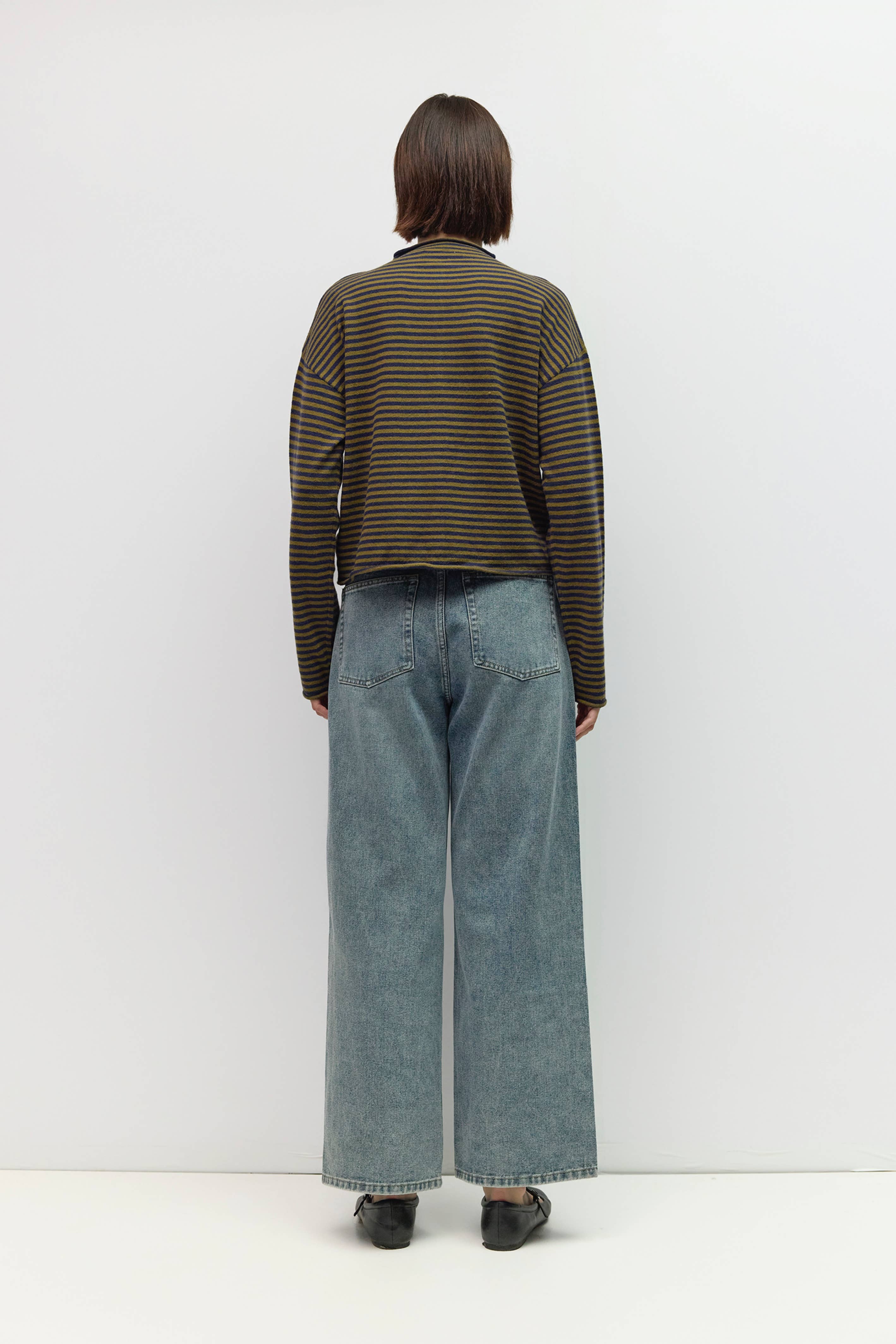 All Row The Elisa Striped Button-Down Cardigan