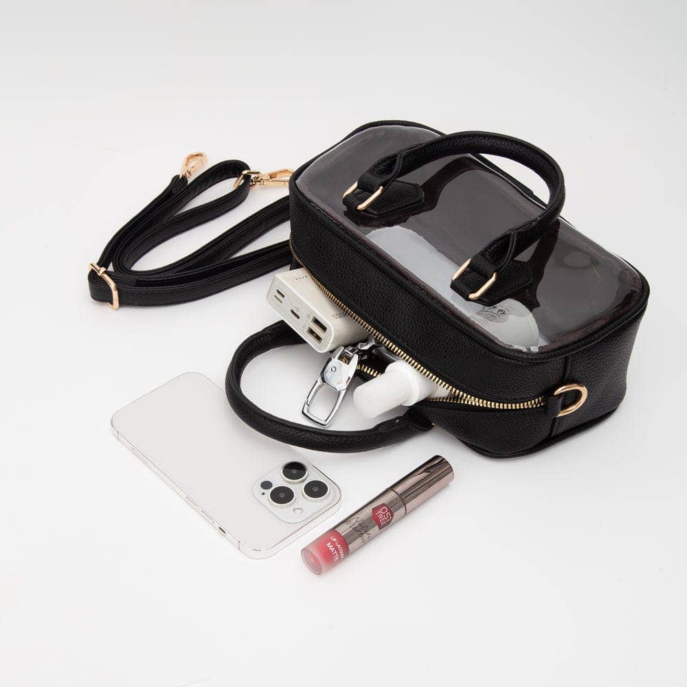 Catherine’s Game Day Clear Plastic East-West Top Handle/Crossbody Bag TG10774