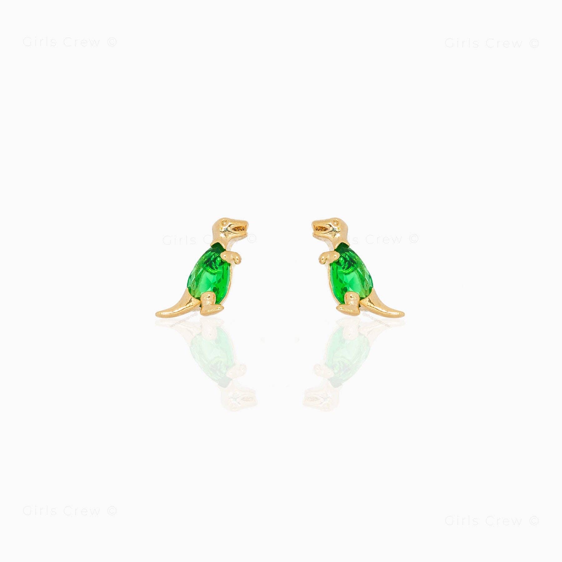 Girls Crew Terrific T-Rex Studs E299-G