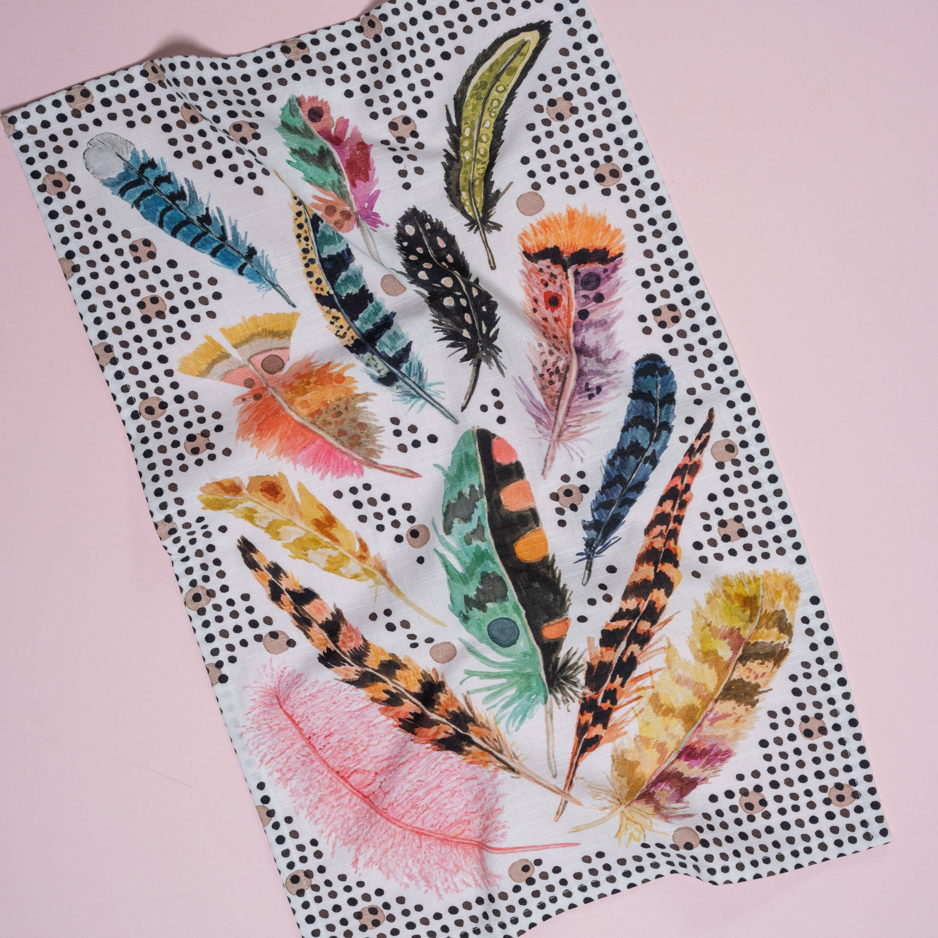 Betsy Olmsted Tea Towel- Polka Plumes