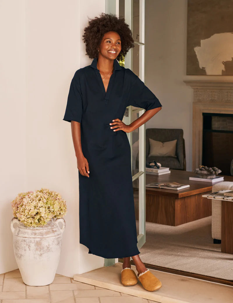 Frank & Eileen Emma Popover Henley Maxi Dress