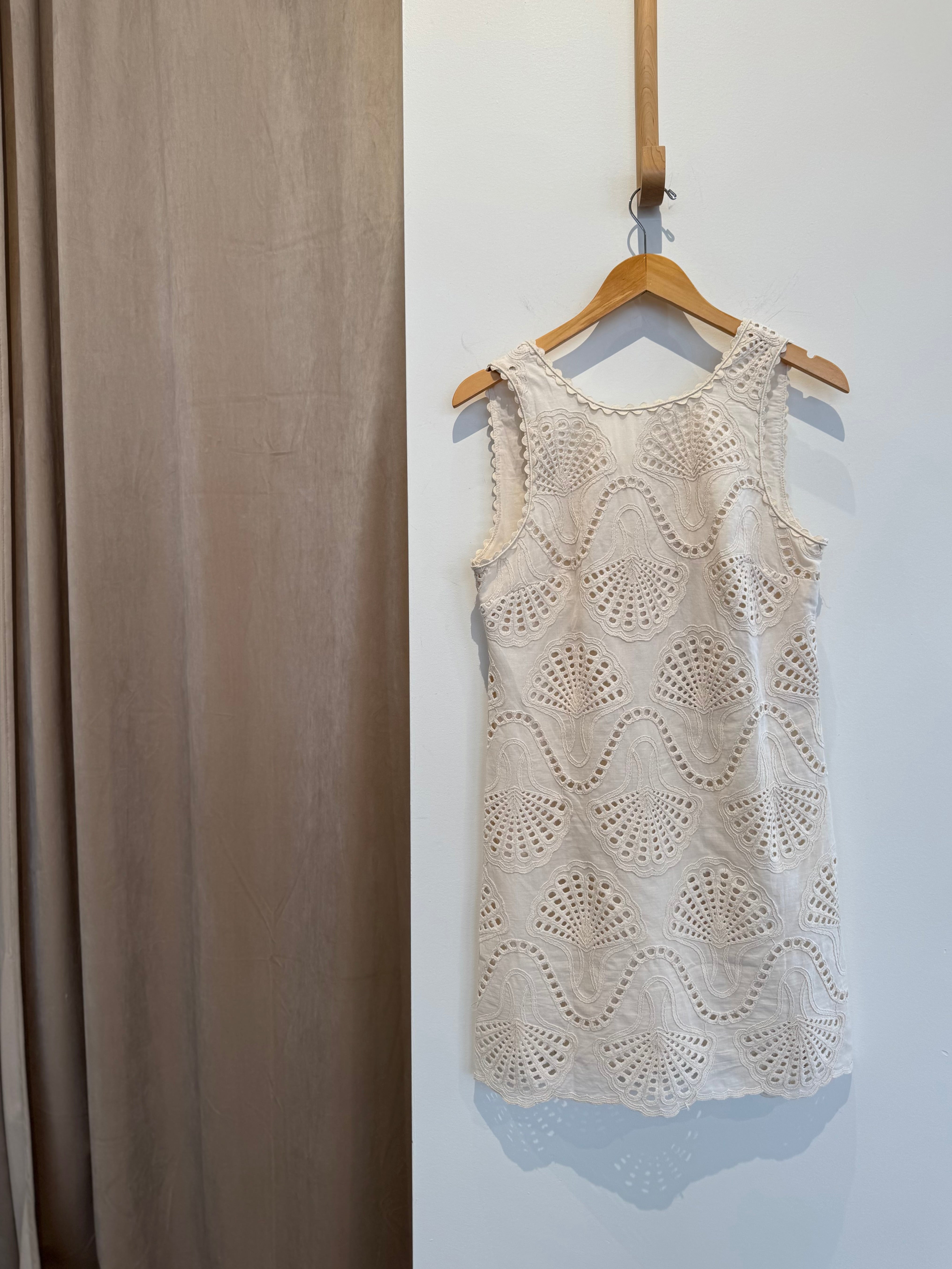 a.ren cannes eyelet mini dress PW2032