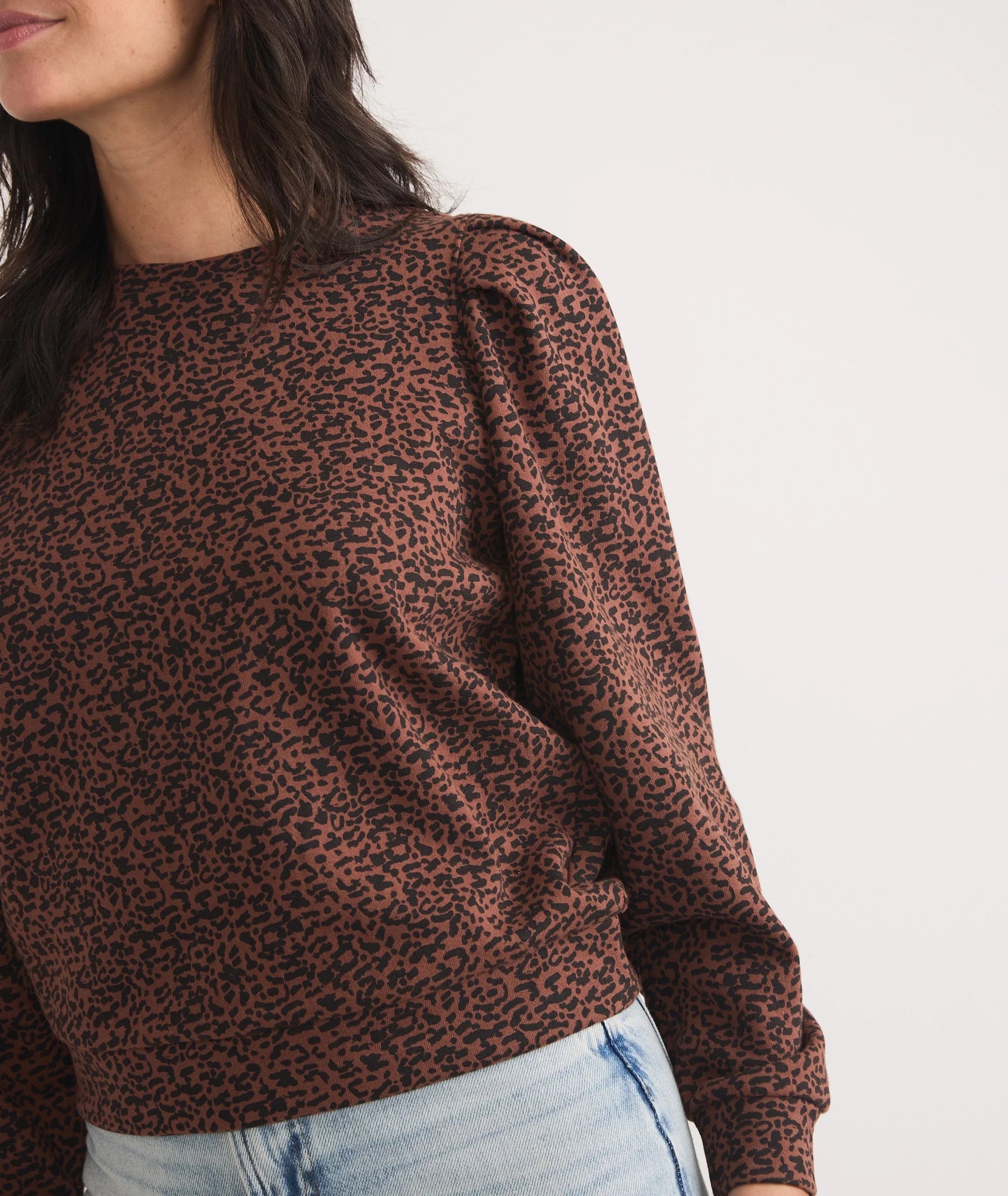 Marine Layer Enya Puff Sleeve Sweatshirt