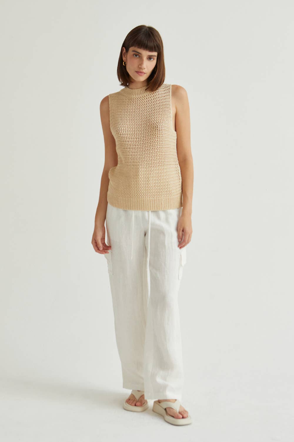Crescent Julez Linen Cargo Trousers CP9150