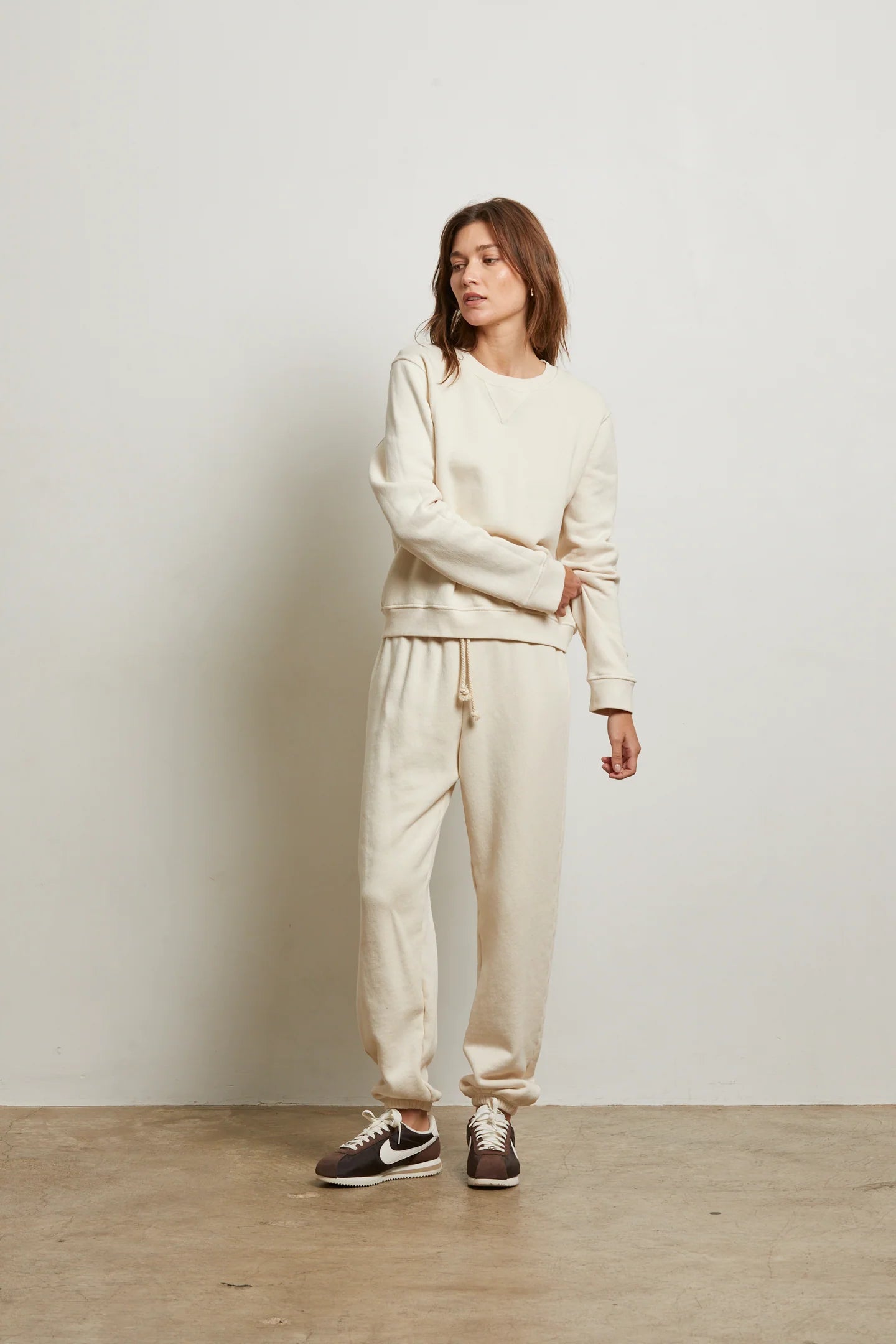 Perfect White Tee Michelle Cotton Fleece Jogger