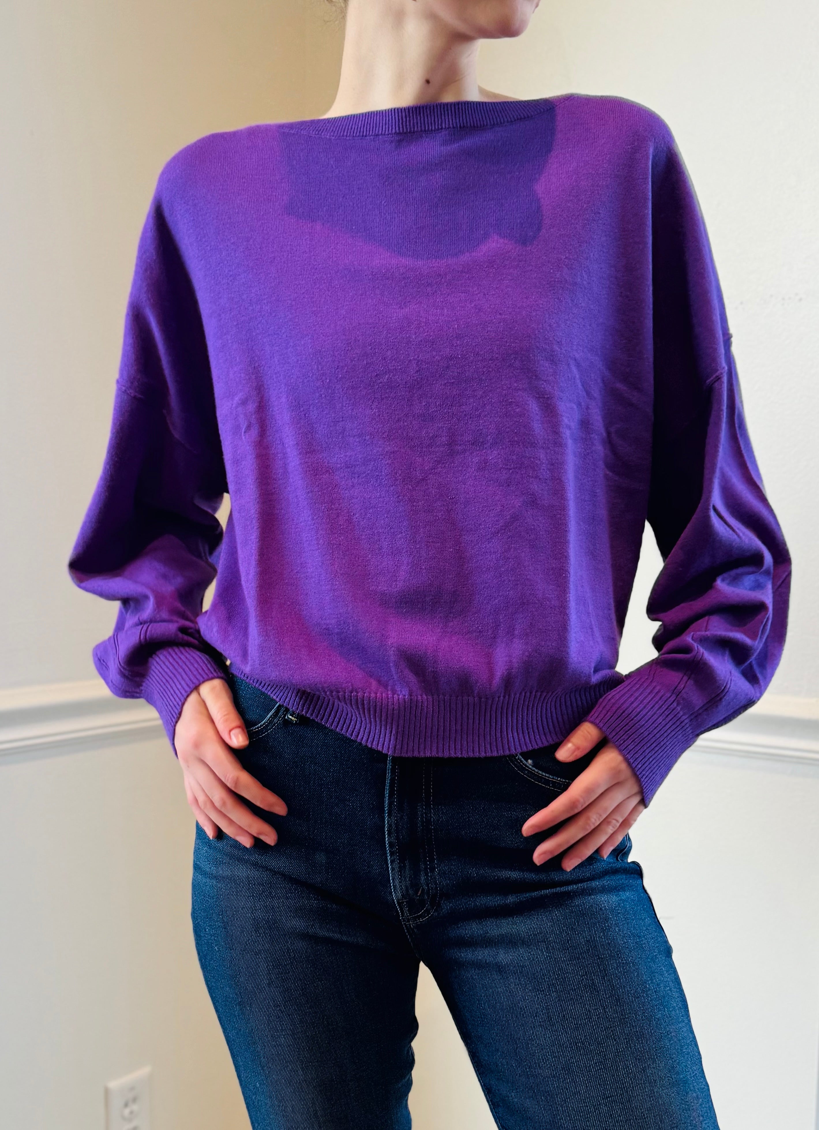 Catherine's Cashmere Cara Balloon Sleeve Sweater