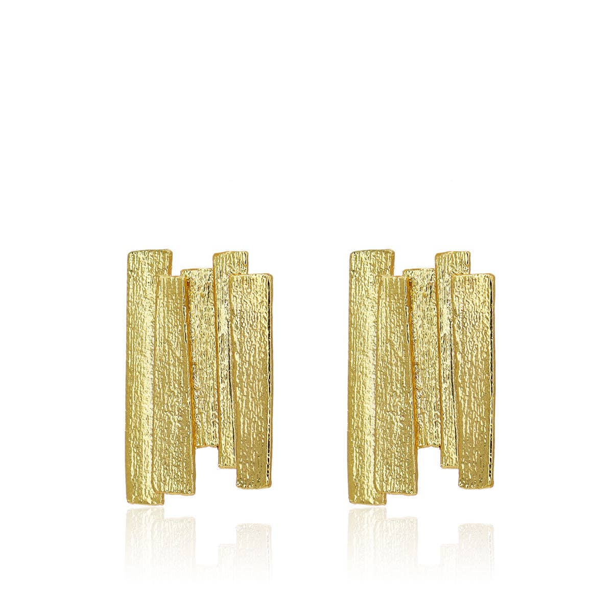 Karine Sultan Oversize Square Stud Earrings