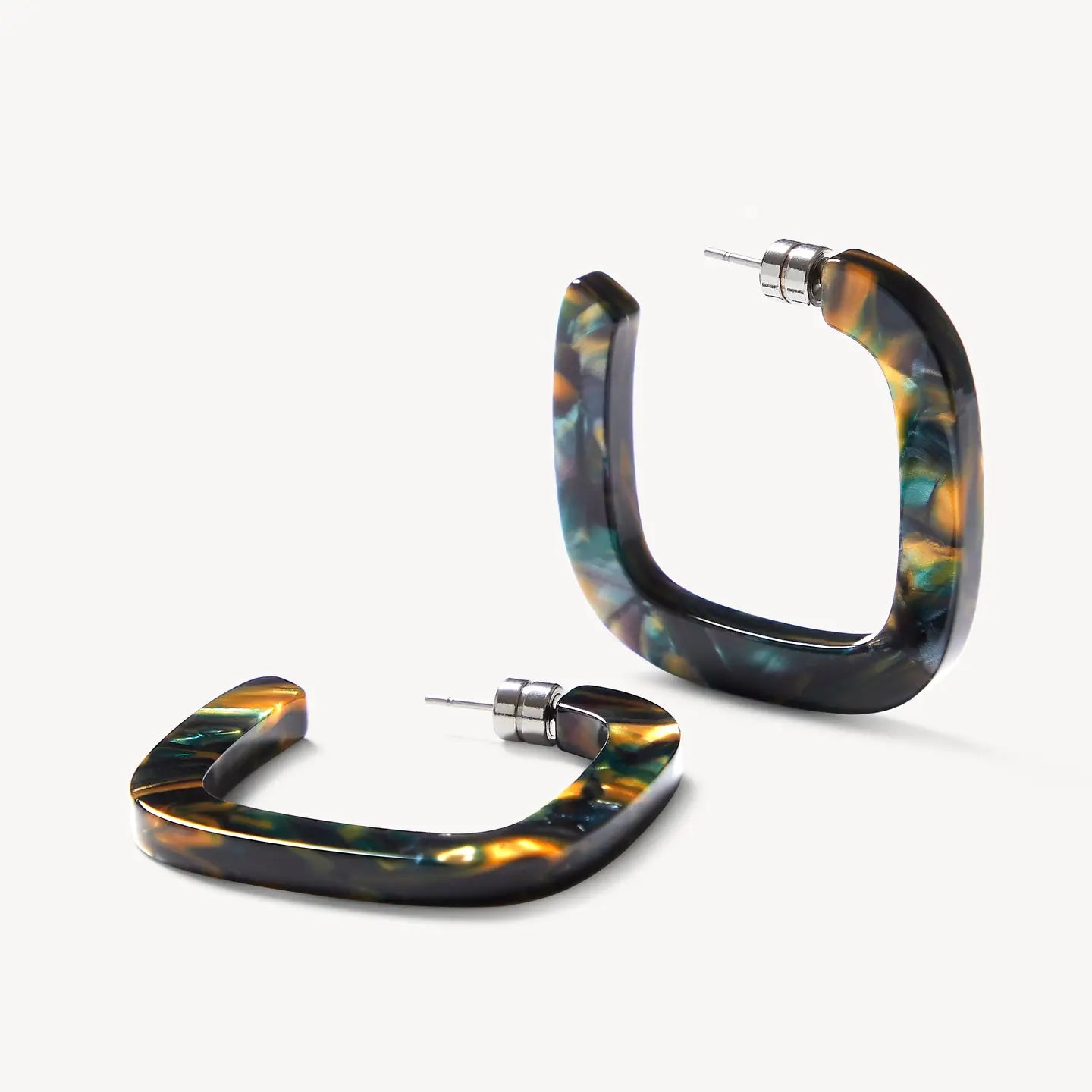 Machete Midi Hoops - Green Tortoise 026318