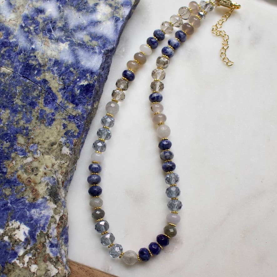 a.v. max Gemma Medium Rondelle Necklace 9044N