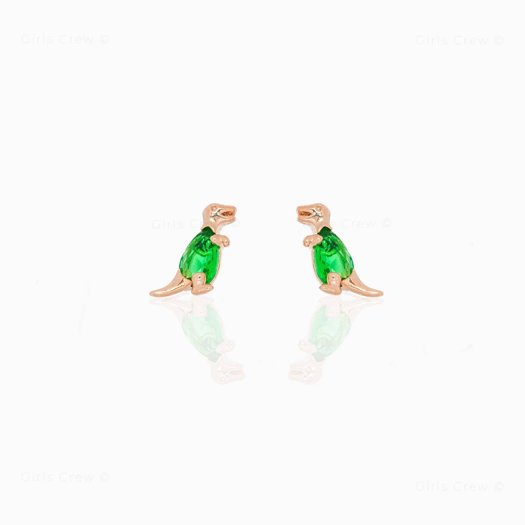 Girls Crew Terrific T-Rex Studs E299-G