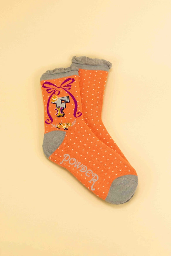 Powder Monogram Socks