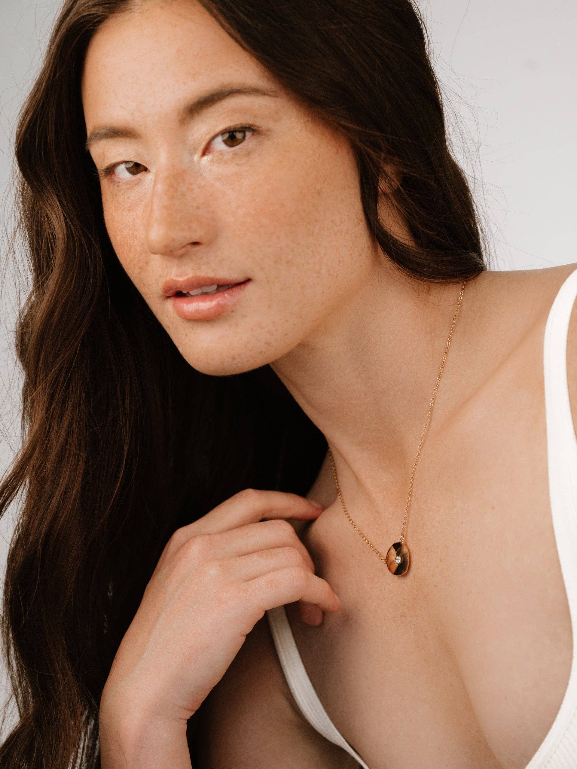 Ettika Polished Pebble Pendant Necklace