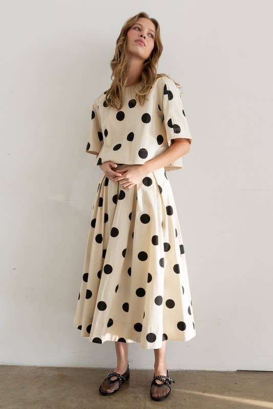 Heyson Polka Dot Back-Tie Top JOT1116