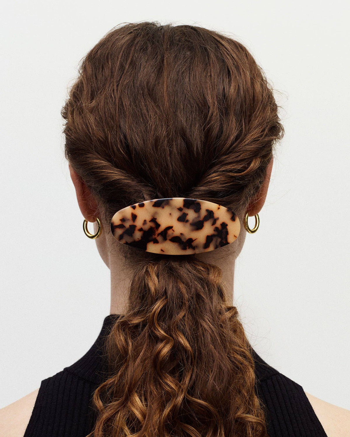 Machete Jumbo Oval Barrette in Blossom