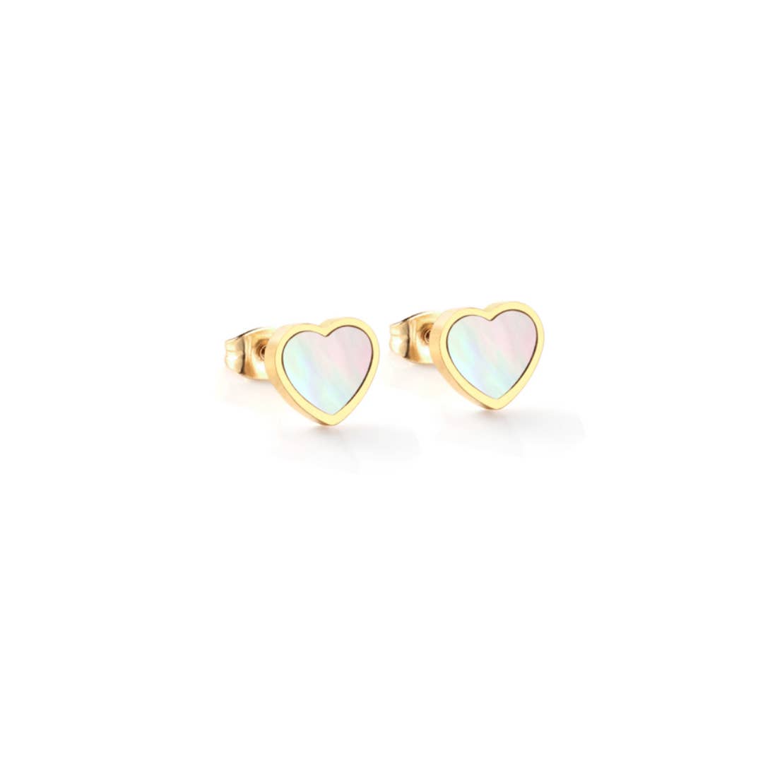 Accessory Concierge Opal Heart Stud Earrings