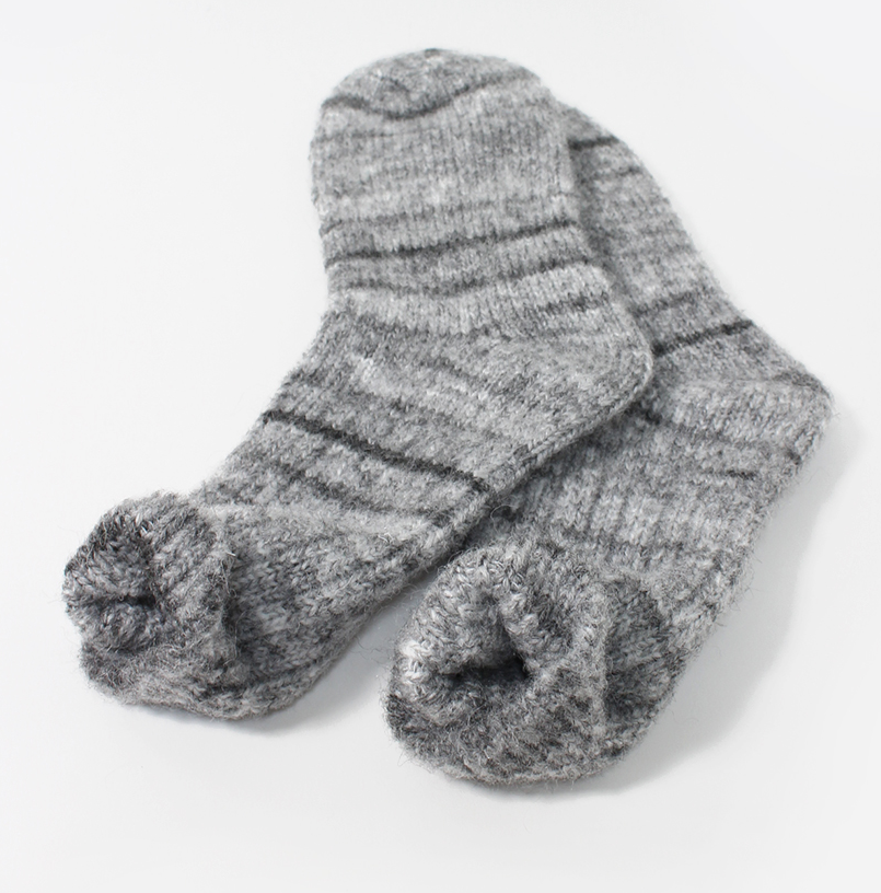 Comfortarians Stripes Wool Socks For Women | Cozy Wool Angora Socks