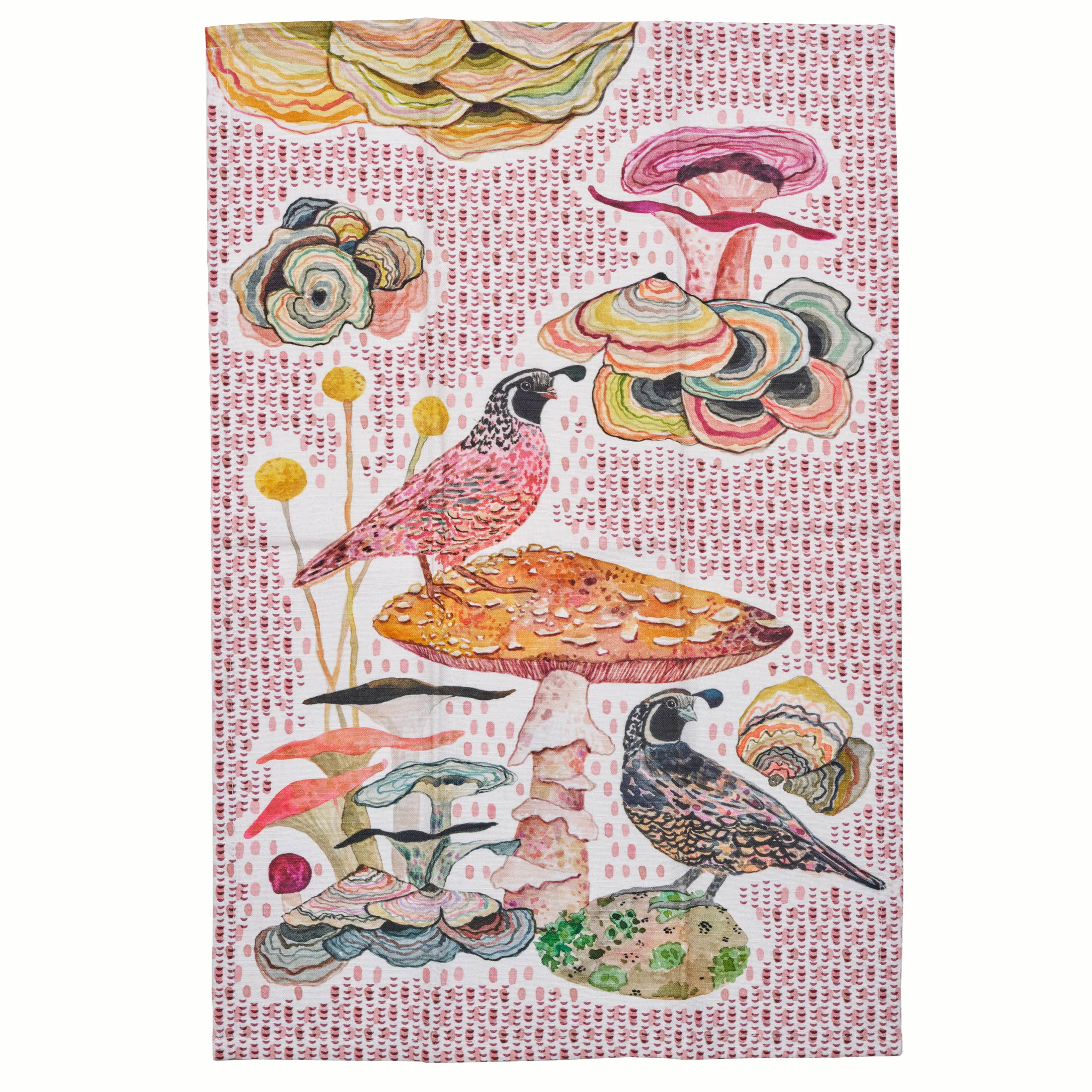 Betsy Olmsted Tea Towel- Quails