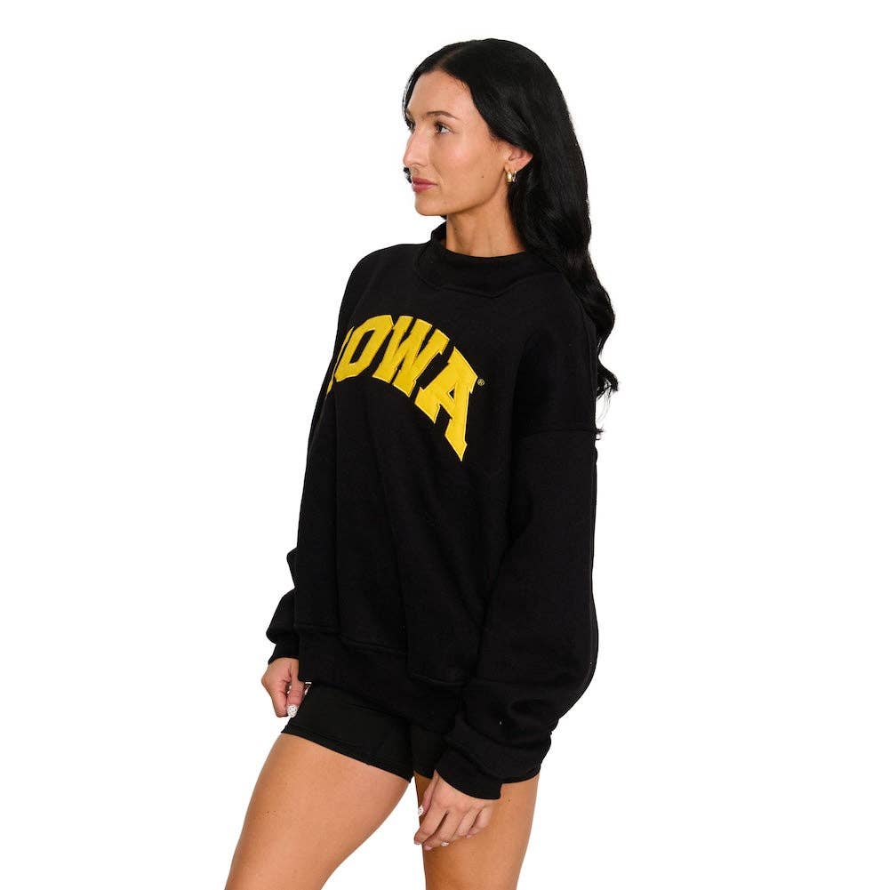 Lojo Iowa Hawkeyes Mock Neck Sweatshirt