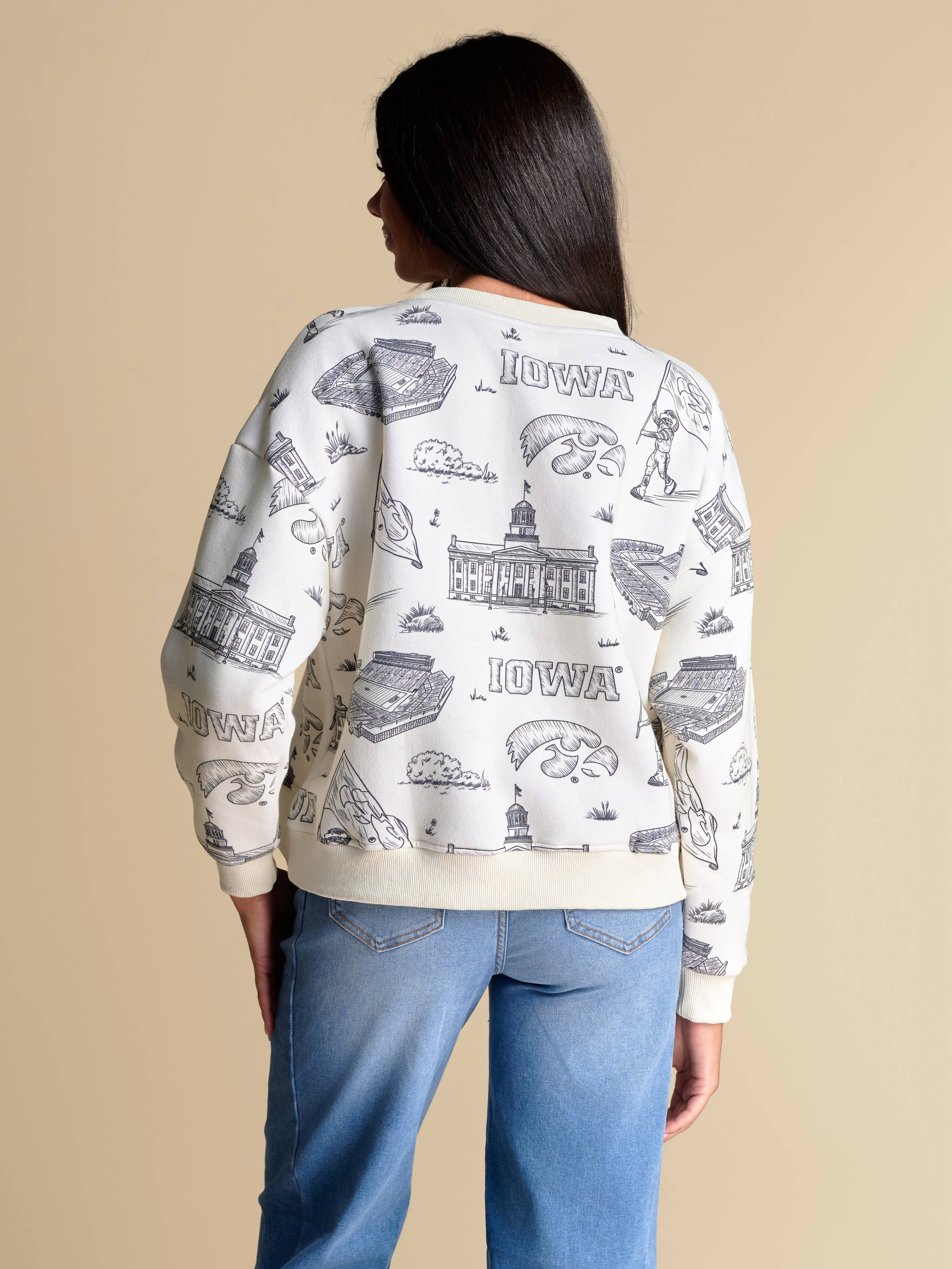 Stewart Simmons Iowa Hawkeyes Toile Pullover